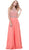 Beaded Illusion Halter A-line Dress