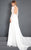 Rachel Allan Prima Donna - 5986 Long-Sleeve Choker Gown with Overskirt in White