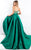 Rachel Allan Prima Donna - 5988 Strapless Embellished Mikado Gown in Green