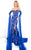 Rachel Allan Prima Donna - 5993 Strapless Sheer Sequins Evening Gown in Blue