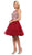 Poly USA - 8302 Lace Appliqued Scoop A-Line Cocktail Dress