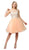 Poly USA - 8302 Lace Appliqued Scoop A-Line Cocktail Dress