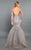 Rachel Allan Couture - 8331 Off Shoulder Lace Mermaid Gown in Gray