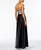 Adrianna Papell - AP1E201123 Semi-Sweetheart Floral Embellished Dress  in Pink and Black