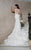 Rachel Allan Bridal - Lace Embroidered Bateau Sheath Gown M602 in White and Neutral