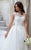 Rachel Allan Bridal - Sheer Lace Embroidered Wedding Ballgown M615 in white