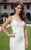 Rachel Allan Bridal - Floral Lace Applique Sheath Dress M616 in White
