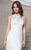 Rachel Allan Bridal - Beaded Sheath Gown With Draping M619 in White