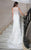 Rachel Allan Bridal - Beaded Sheath Gown With Draping M619 in White