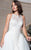 Rachel Allan Bridal - Beaded Sheath Gown With Draping M619 in White