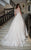 Rachel Allan Bridal - Sheer Appliqued Cap Sleeves Bridal Gown M626 in White