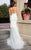 Rachel Allan Bridal - Embroidered Plunging Bridal Dress M627 in White
