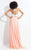 Rachel Allan  - 6112 Lace Halter A-line Dress in White and Pink