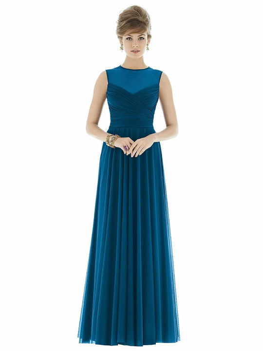 D677 Bridesmaid Dress In Ocean Blue