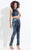 Rachel Allan  - 6154 Two Piece Jewel Pantsuit with Overskirt in Blue