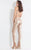 Rachel Allan  - 6154 Two Piece Jewel Pantsuit with Overskirt in Neutral
