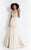 Rachel Allan  - 6170 Illusion Halter Mermaid Dress in Neutral