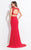 Rachel Allan  - 6173 Two Piece Beaded Jersey Gown in Red