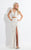 Rachel Allan  - 6175 Two Piece Lace V-Neck Gown in White