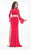 Rachel Allan  - 6186 Two Piece Lace Bell Sleeves Gown in Red