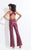 Rachel Allan  - 6210 Sequined Halter Jumpsuit in Purple