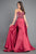 Rachel Allan Couture - 8333 Bedazzled Mermaid Dress with Overlay in Red