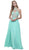 Embellished Halter Chiffon A-line Dress
