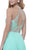 Embellished Halter Chiffon A-line Dress