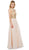 Embellished Halter Chiffon A-line Dress