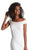 Clarisse 3432 Crisscrossed Back Off-Shoulder Dress - 1 pc Ivory in size 2 Available