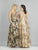 Dave & Johnny - A8342 Illusion Plunging V Neck Embellished A-Line Gown In Pink and Black