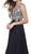 Nox Anabel - 8343 Sleeveless Beaded V Neck Lace Bodice Long Gown