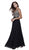 Nox Anabel - 8343 Sleeveless Beaded V Neck Lace Bodice Long Gown
