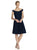Alfred Sung - Off-Shoulder Bridesmaid Dress D686 in Blue