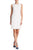 Nina Leonard - L7386A Lace Jewel Neck Fitted Dress In White