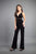 Rachel Allan Couture - 8353 Plunging V-Neck Jumpsuit with Jacket