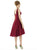 Alfred Sung - D697 Sleeveless Bateau High Low A-line Dress In Red