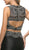 Cinderella Divine - 83903 Two Piece Beaded Tiered Mermaid Dress In Black