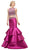 Cinderella Divine - 83903 Two Piece Beaded Tiered Mermaid Dress In Pink