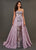Rachel Allan Couture - 8390 Lace Embroidered Dress With Overskirt In Purple
