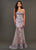 Rachel Allan Couture - 8390 Lace Embroidered Dress With Overskirt In Purple