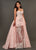 Rachel Allan Couture - 8390 Lace Embroidered Dress With Overskirt In Pink
