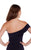 Alyce Paris - 59997 Off Shoulder Fitted Evening Dress In Blue