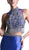 Cinderella Divine - 84016 Two-Piece Beaded High Halter Mermaid Gown In Blue