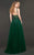 Rachel Allan Couture - 8405 Bead Embellished Plunging Sweetheart Gown In Green
