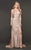 Rachel Allan Couture - 8406 Embellished One Shoulder A-line Dress In Neutral