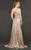Rachel Allan Couture - 8406 Embellished One Shoulder A-line Dress In Neutral