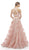 Morrell Maxie Two Piece Mikado Jacquard Print Dress in Pink