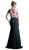 Cinderella Divine - 84174 Beaded Halter Sheath Dress In Black