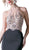 Cinderella Divine - 84174 Beaded Halter Sheath Dress In Black